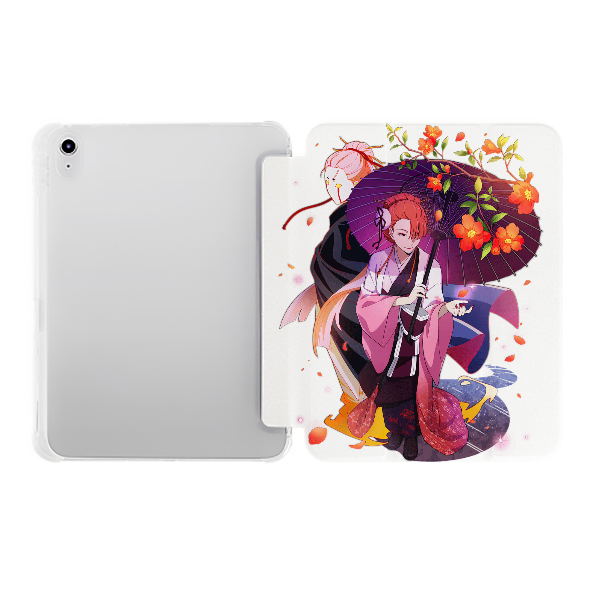 （画像用） 文豪ストレイドッグス Bungo Stray Dogs IPad ケース ペン収納付き 三つ折りスタンド PUレザー×シリコン 対応機種9.5/10.5/10.9インチ